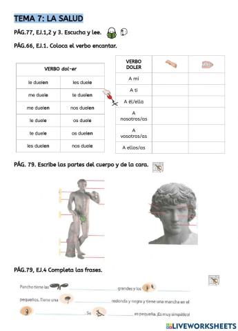 Tema 7: la salud