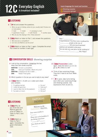 Empower Elementary - Unit 12 C pages 124 and 125