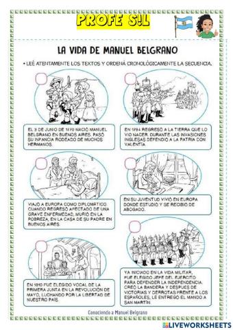 La vida de Manuel Belgrano
