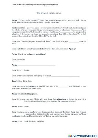 The greatest vacation ever