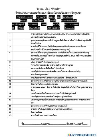 ภูมิศาสตร์ ม.5