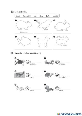 Like - Don't like pets