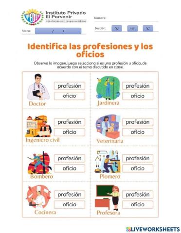 Profesiones y oficios