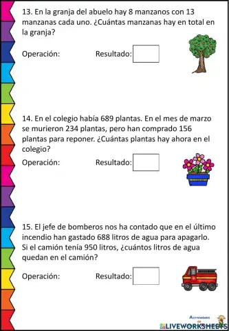 Problemas 2º Primaria
