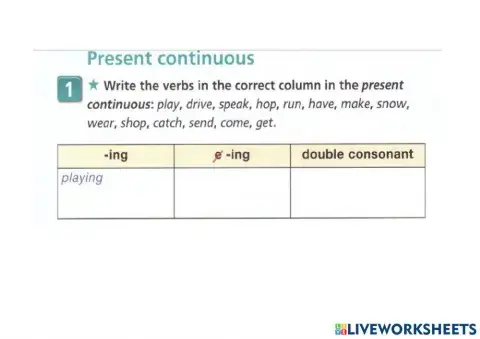 Present Simple-continuous