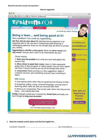 3e-Tips for teens
