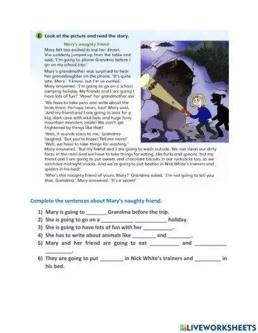 Reading Comprehension Going to