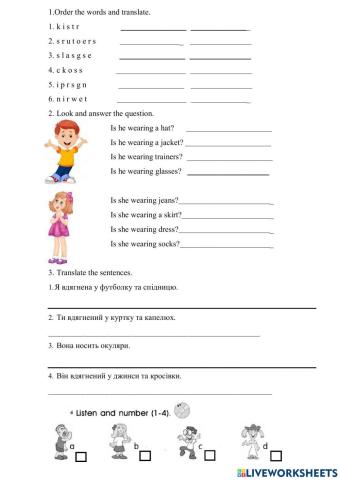 Smart Junior 2 unit 8 Test