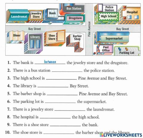 Prepositions of place