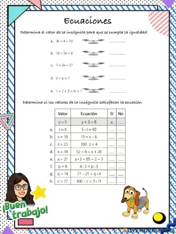 ecuaciones