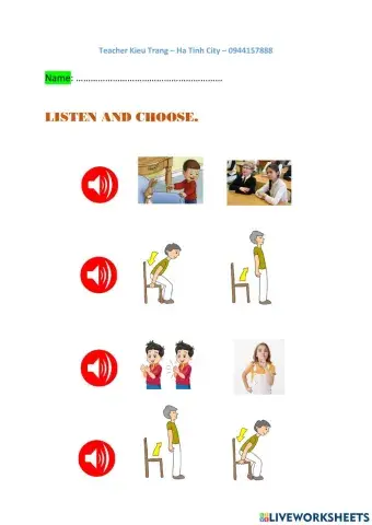 First Friends 1 Unit 1 Lesson 2 Sit down, Jig