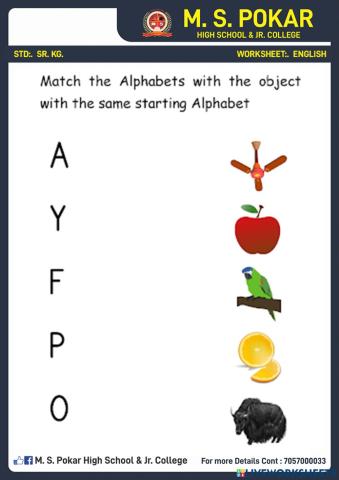 Alphabets learning