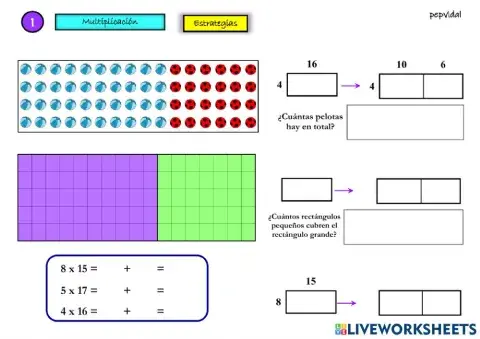 Multiplicación. Estrategias 1