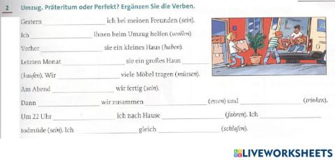 Zeitengebrauch, Präteritum, Perfekt