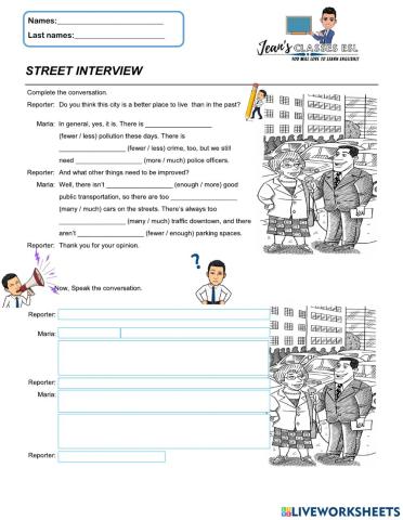Unit 2 Grammar Worksheet