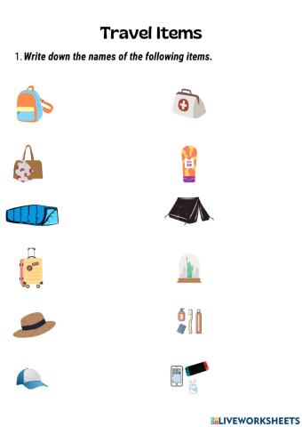 Travel Items