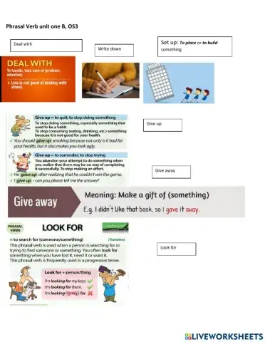 Phrasal verbs on screen 3