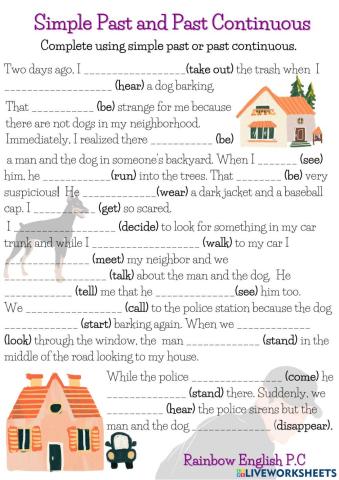 Past simple and continuous