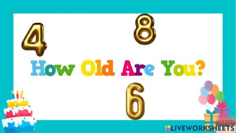 Listen and repeat: How old are you?
