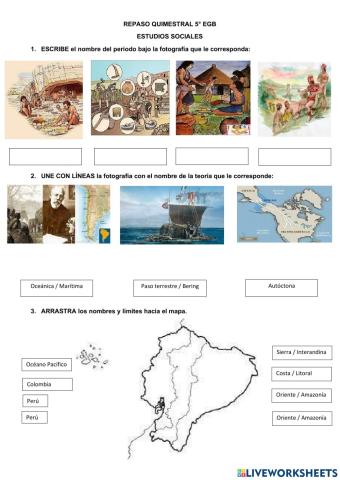 Repaso evaluación quimestral 5egb