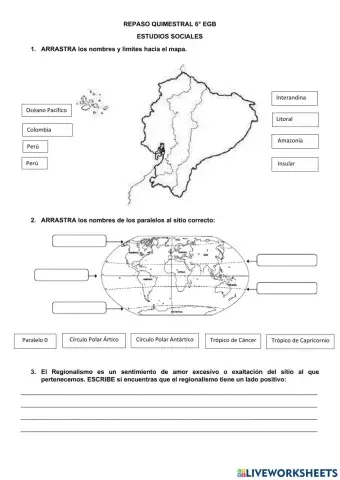 Repaso Quimestral 6egb