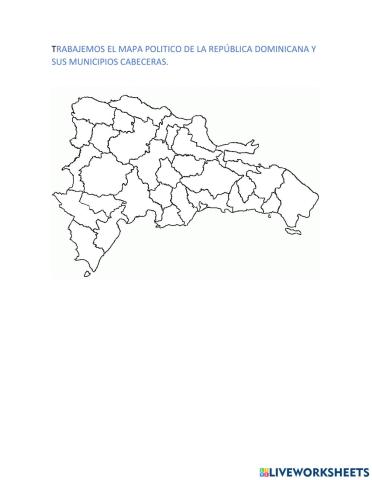 Municipios cabeceras de las provincias dominicanas