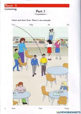 Movers - Test 1 - Book 4 - Listening