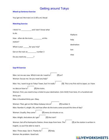 Getting around Tokyo