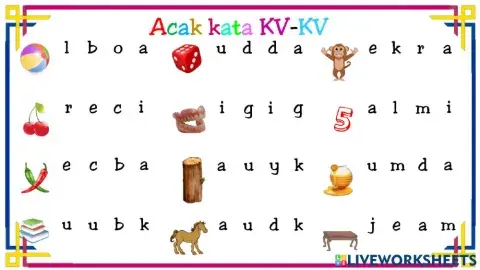 Literasi: KV-KV Acak Huruf