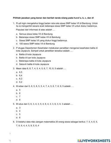 PAT ganjil matematika