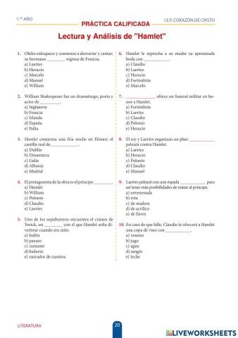 Hamlet - análisis