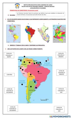 Localización de Colombia