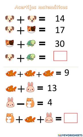 Acertijos Matemáticos