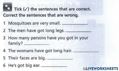 Singular Vs. Plural Sentence correction - Grammar