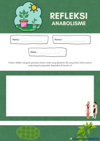 Refleksi Anabolisme Kelas XII - Metabolisme