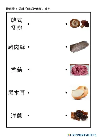 認識韓國冬粉食材1