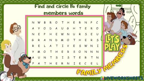 Family word search