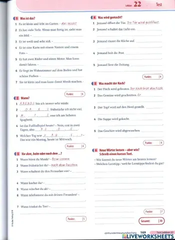 Test Ideen 2 Lektion 22