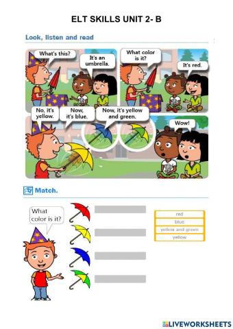 Colors- objects -a - an