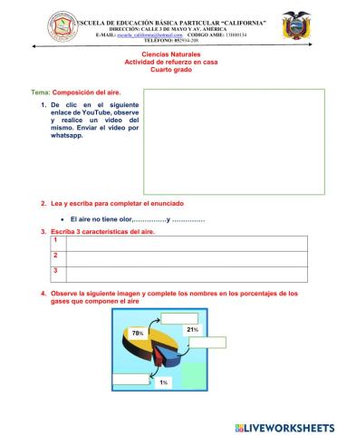 Composiciòn del aire