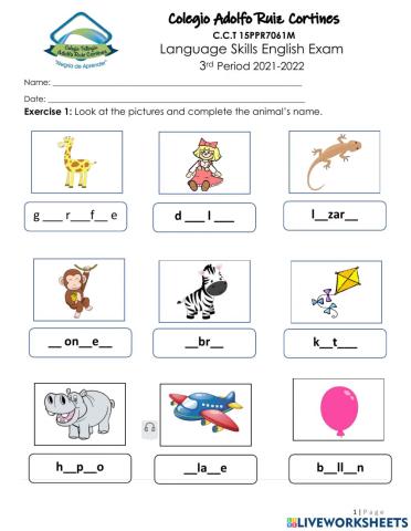 Language Skills 3rd Period