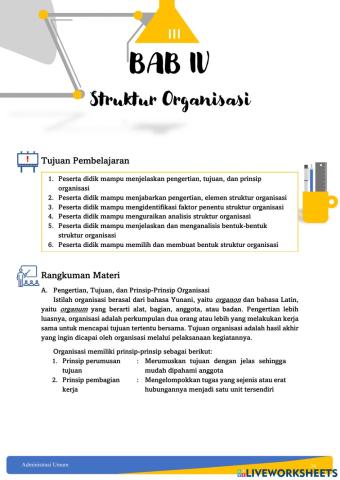 Bab 4 Struktur Organisasi