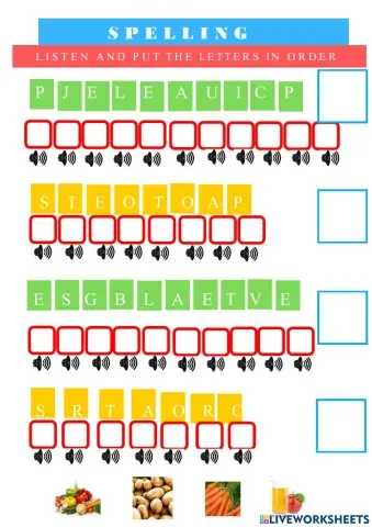 Spelling - The picnic 2