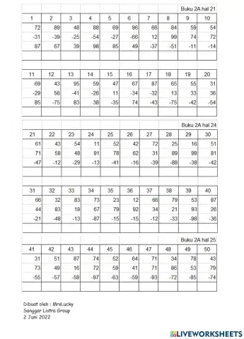 Latihan tong ting puluhan 3 bar