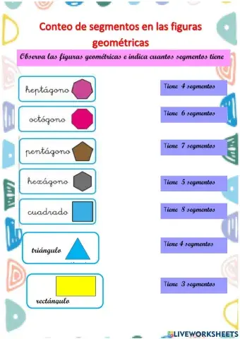Conteo de segmentos en las figuras geométricas