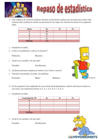 Repaso de estadística