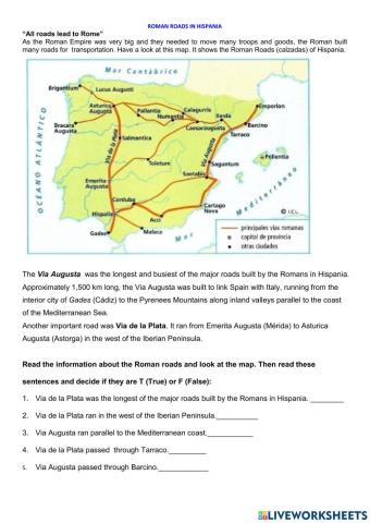 Roman Roads in Hispania
