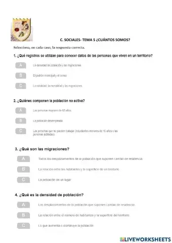 La población Cuarto de Primaria