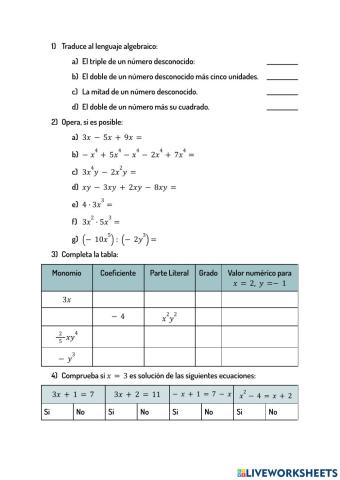 Recuperación Álgebra y Geometria