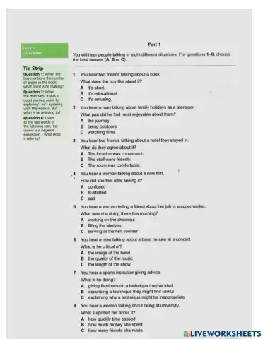 Listening Practice Test 2